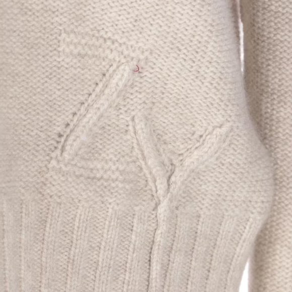 NWT Zadig & Voltaire Halton Intarsia-Knit cashmere jumper - Neutrals Sz L - Picture 4 of 8